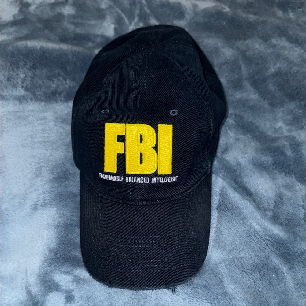 Balenciaga FBI Embroidered Cap